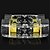 billiga Robotar och tillbehör-dubbla lager 4-motor Smart Car chassi w / hastighetsmätning kodad skiva - svart + gul