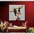 abordables Peintures animaux-Peinture à l&#039;huile Hang-peint Peint à la main - Pop Art Moderne Inclure cadre intérieur / Toile tendue