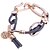 cheap Bracelets-Men&#039;s Wrap Bracelet - Pearl, Gold Plated Love, Clover Tassel Bracelet Gray / Blue / Wine For Party Daily Casual