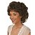 cheap Synthetic Trendy Wigs-Synthetic Wig Wavy Wavy Wig Short Brown Synthetic Hair Women&#039;s