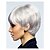 halpa Synteettiset trendikkäät peruukit-Synteettiset peruukit Suora Tyyli Suojuksettomat Peruukki Valkoinen Valkoinen Synteettiset hiukset Naisten Valkoinen Peruukki Halloween Peruukki