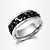 olcso Divatos gyűrű-Férfi Páros gyűrűk Aranyozott Fekete Ezüst Ötvözet Divat Napi Hétköznapi Ékszerek