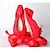 levne Taneční boty-Non Přizpůsobitelné - Dámské / Dětské - Taneční boty - Balet - Satén - Bez podpatku - Růžová / Červená