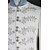 cheap Suits-Ivory Pattern Tailored Fit Polyester Suit - Mandarin Collar Single Breasted More-Button / Suits