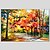 cheap Landscape Paintings-Oil Painting Hand Painted - Landscape Modern European Style Stretched Canvas