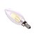 cheap Light Bulbs-YWXLIGHT® 1pc 6 W LED Candle Lights 640 lm E12 A60(A19) 4 LED Beads COB Decorative Warm White Natural White 110-130 V / 1 pc / RoHS