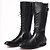 preiswerte Herrenstiefel-Herrn Fashion Boots Kunststoff Herbst / Winter Britisch Stiefel Mittelhohe Stiefel Schwarz / Party &amp; Festivität / Party &amp; Festivität / Springerstiefel