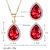 cheap Jewelry Sets-Women&#039;s Crystal Jewelry Set - Zircon, Rhinestone Include Red / Green / Blue For Wedding Party Daily / Earrings / Necklace