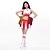 abordables Costumes de Danse-Costumes de Pom-Pom Girl Costumes de Danse Haut Broderie Femme Utilisation Sans Manches Taille haute Polyester / Spectacle