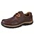 baratos Sapatos Oxford para Homem-Homens sapatos Couro Primavera / Verão / Outono Conforto Oxfords Preto / Marron / Khaki