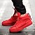 cheap Men&#039;s Sneakers-Men&#039;s Casual Spring Fall Winter Lace-up Flat Heel Leatherette Black White Red