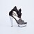 ieftine Sandale de Damă-Pentru femei Pantofi Imitație de Piele Primăvară / Vară Toc Stilat / Platformă Legătură Panglică / Dantelă Negru / Nuntă