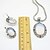 cheap Jewelry Sets-Vintage Antique Silver Natural Opal Transparent Stone Necklace Earring Bracelet Jewelry Set(1Set)