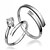 cheap Rings-Couple&#039;s Couple Rings - Sterling Silver, Zircon Simple Style, Fashion Adjustable For Wedding / Party / Gift