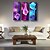 abordables Impresiones-Oil Painting Hand Painted - Floral / Botanical Modern Stretched Canvas / Three Panels