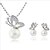 ieftine Seturi de Bijuterii-Pentru femei Set bijuterii - Perle, Imitație de Perle, Ștras Fluture, Animal Lux, Clasic Include Colier / cercei Pentru Zilnic Casual / Argilă / Diamante Artificiale