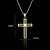 preiswerte Halsketten-Anhänger Metall Cross Shape Como en la foto 1
