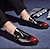 abordables Chaussures Sans Lacets &amp; Mocassins Homme-Homme Chaussures Similicuir Printemps / Eté / Automne Confort Talon Plat Gland Argent / Jaune / Rouge