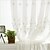 billige Gennemsigtige gardiner-miljøvenlige gardiner gardiner to paneler / broderi / soveværelse