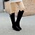 cheap Women&#039;s Boots-Women&#039;s Shoes Leatherette Chunky Heel Heels / Round Toe Boots Outdoor / Office &amp; Career / Casual Black / Gray / Beige