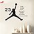 cheap Wall Stickers-AWOO®  Michael Jordan Play Basketball Wall Stickers Home Decor Wall Decals For Kids Room Decoration Vinyl Stickers