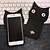 cheap Cell Phone Cases &amp; Screen Protectors-Star Newest Cute Cartoon Animal Black Cat Soft Silicone Case for iPhone 5/5S