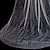 preiswerte Hochzeitsschleier-Einschichtig Perlenbesetzter Saum Hochzeitsschleier Kapellen Schleier / Kathedralen Schleier mit Gestreute Kristalle Tüll / Engelschnitt / Wasserfall