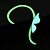 olcso Divat fülbevalók-Fül Mandzsetta Megvilágított nagyító Személyre szabott Ötvözet Animal Shape Pillangó Fluoreszkálás Ékszerek Mert Esküvő Parti 1db