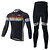 economico Set di abbigliamento da uomo-Maglia con pantaloni da ciclismo Per uomo Maniche lunghe BiciclettaTraspirante / Resistente ai raggi UV / Permeabile all&#039;umidità /