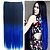 cheap Clip in Extensions-clip in synthetic straight hair extensions with 5 clips two tone color synthetic extensions