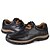 baratos Sapatos Oxford para Homem-Homens sapatos Couro Primavera / Verão / Outono Conforto Oxfords Preto / Marron / Khaki