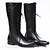 preiswerte Herrenstiefel-Herrn Fashion Boots Kunststoff Herbst / Winter Britisch Stiefel Mittelhohe Stiefel Schwarz / Party &amp; Festivität / Party &amp; Festivität / Springerstiefel