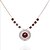 cheap Necklaces-Women&#039;s Onyx Pendant Necklace European Alloy Fuchsia Gold Necklace Jewelry For