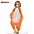 preiswerte Kigurumi Pyjamas-Erwachsene Kigurumi-Pyjamas Löwe Tier Pyjamas-Einteiler Polar-Fleece Orange Cosplay Für Herren und Damen Tiernachtwäsche Karikatur Fest / Feiertage Kostüme / Gymnastikanzug / Einteiler