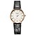 baratos Relógios Senhora-Mulheres Relógio de Moda Quartz Impermeável Couro Banda Preta / Branco / Vermelho / Marrom / Rosa marca-