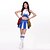 preiswerte Tanzbekleidung-Cheerleader-Kostüme Tanzbekleidung Top Stickerei Damen Leistung Ärmellos Hoch Polyester / Aufführung
