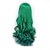 abordables Pelucas para disfraz-Pelucas de cosplay Pelucas sintéticas Pelucas de Broma Ondulado Ondulado Peluca Media Rubia luz Marrón Claro Morrón Oscuro Azul Laguna Plata Pelo sintético Mujer Verde