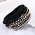 cheap Bracelets-Women&#039;s Crystal Wrap Bracelet Leather Bracelet Layered Stacking Stackable Ladies Luxury Unique Design Fashion Multi Layer Leather Bracelet Jewelry Black / White / Light Blue For Christmas Gifts