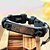cheap Men&#039;s Jewelry-Men&#039;s ID Bracelet Leather Bracelet Classic Leather Leather Bracelet Jewelry Black For Daily