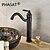cheap Bathroom Sink Faucets-PHASAT® Vintage Bronze Finish 1 Handle Countertop Brass Bathroom Sink Faucet