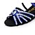 abordables Chaussures de Salsa-Femme Chaussures de danse Chaussures Latines Talon Basket Strass / Cristal / Boucle Talon Bas Personnalisables Noir / Marron / Bleu / Paillette Brillante / Intérieur / Utilisation / Satin / Cuir