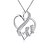cheap Necklaces-Women&#039;s Choker Necklace Pendant Necklace Statement Necklace Hollow Out Heart Love Interlocking Ladies Personalized Fashion Sterling Silver Silver White Necklace Jewelry For Wedding Party Daily Casual