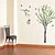 cheap Wall Stickers-Green Tree And Bird Cage Wall Stickers