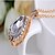 cheap Jewelry Sets-Women&#039;s Cubic Zirconia Jewelry Set Pendant Necklace Pear Cut Solitaire Party Ladies Luxury Work Bridal Cubic Zirconia Earrings Jewelry Gold / White For Wedding Masquerade Engagement Party Prom Promise