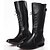 preiswerte Herrenstiefel-Herrn Fashion Boots Kunststoff Herbst / Winter Britisch Stiefel Mittelhohe Stiefel Schwarz / Party &amp; Festivität / Party &amp; Festivität / Springerstiefel