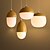 abordables Suspension-Lampe suspendue Lumière d’ambiance Autres Bois / Bambou Verre LED / E26 / E27