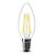 رخيصةأون مصابيح كهربائية-أضواء شموغ LED 400 lm E12 C35 4 الخرز LED COB تخفيت أبيض دافئ 110-130 V / قطعة / بنفايات / LVD