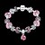 halpa Muotirannekorut-Crystal Chain Bracelet Ladies Unique Design Vintage Party Fashion Brass Bracelet Jewelry Pink For Christmas Gifts / Cubic Zirconia