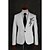 זול חליפות-קריסטל אחיד גזרה מחוייטת תערובת כותנה חליפה - סגור צר Single Breasted One-button / חליפות