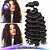 Недорогие Накладки из неокрашенных волос-3 Связки Бразильские волосы Естественные волны 8A Человека ткет Волосы Ткет человеческих волос Расширения человеческих волос